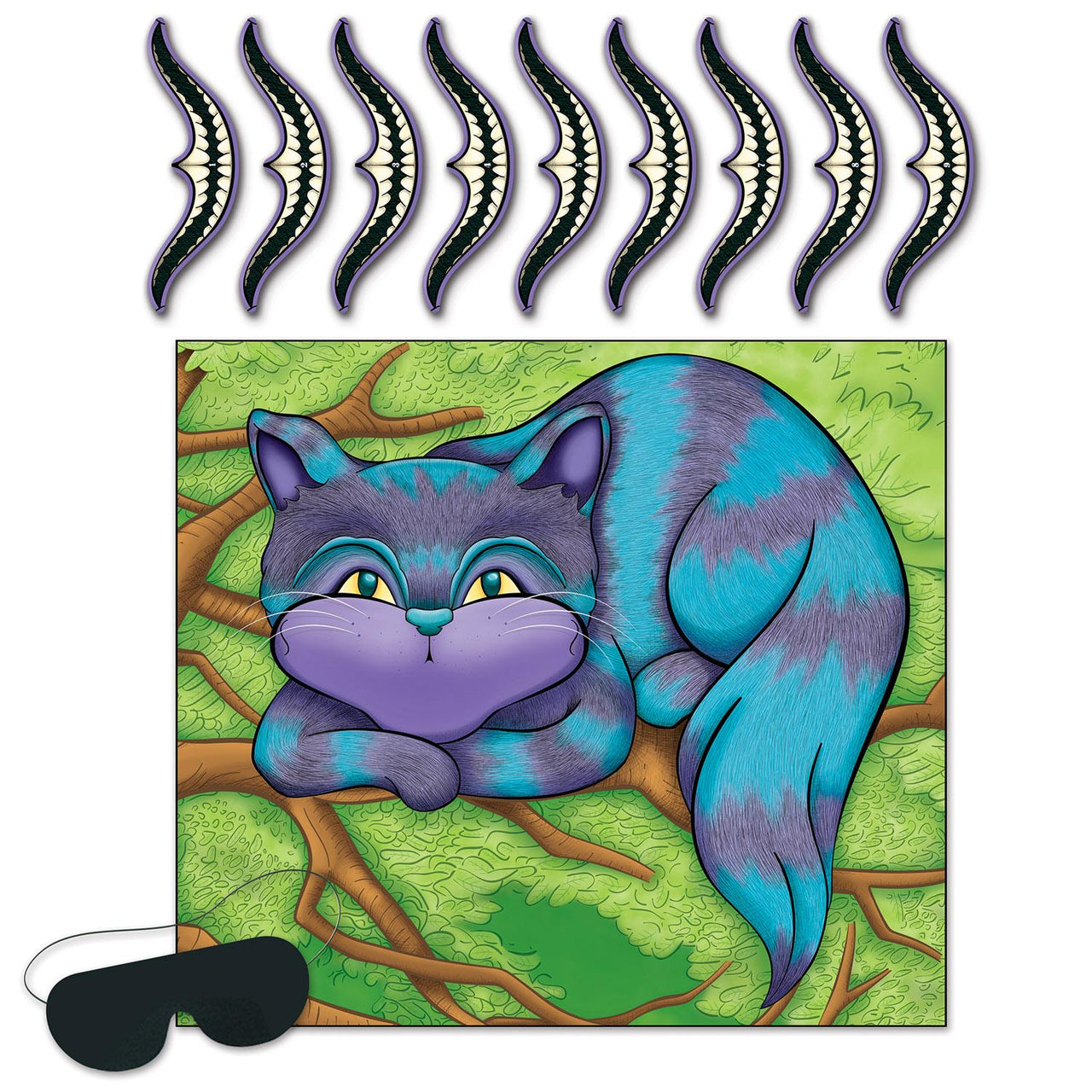 Beistle Pin The Smile On The Cheshire Cat Party Game