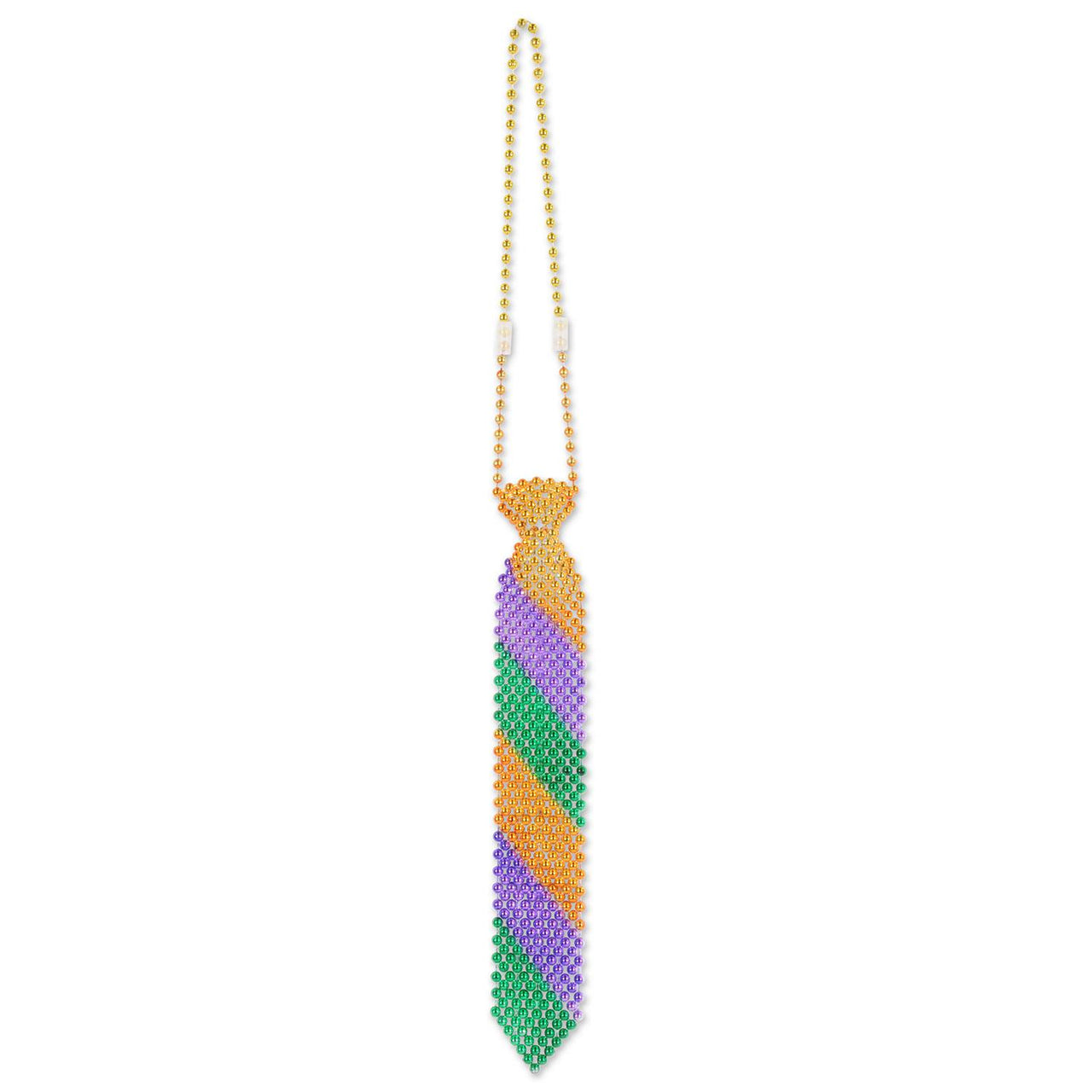 Beistle Mardi Gras Beaded Mardi Gras Tie
