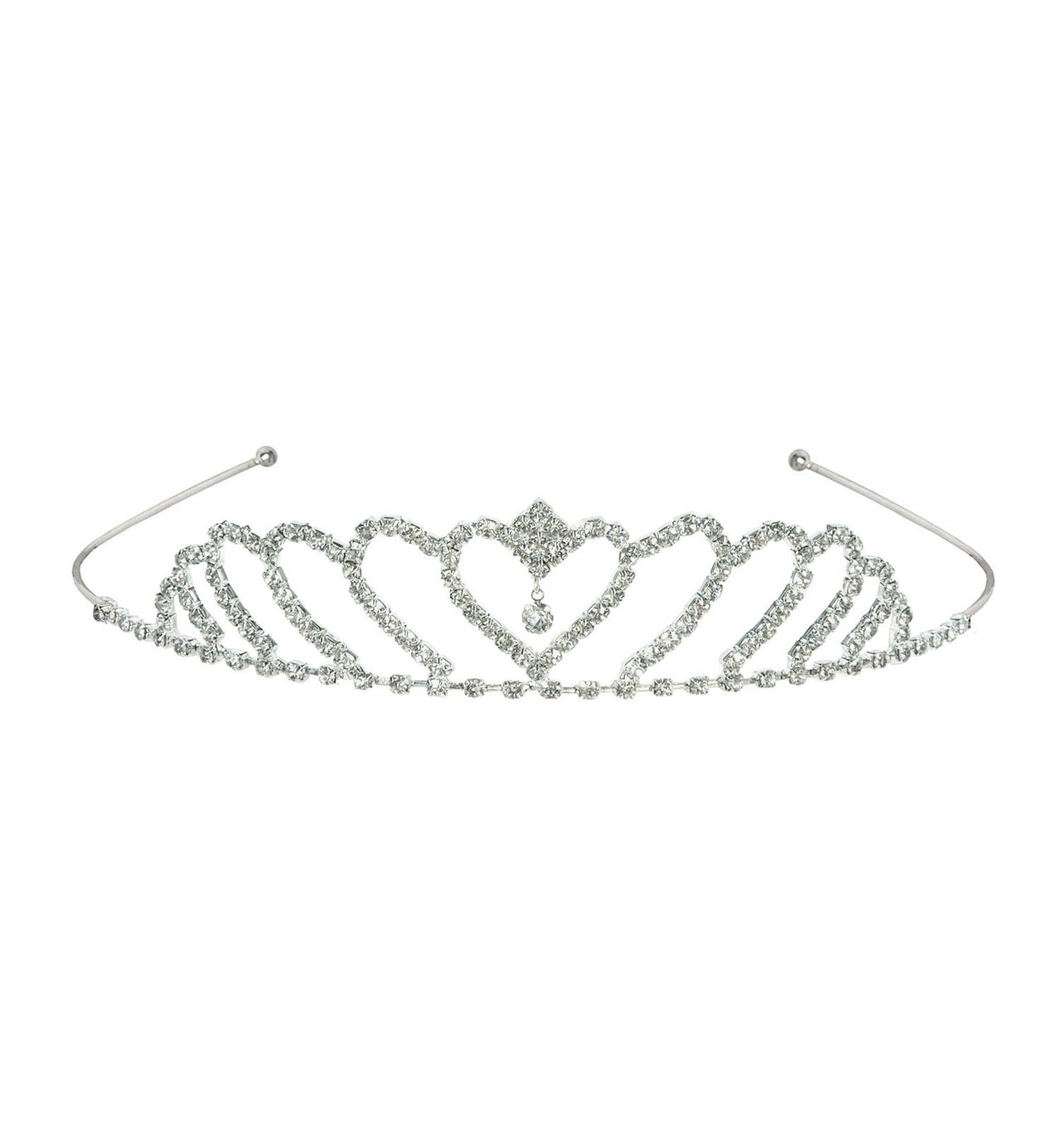 Beistle Mardi Gras Princess Heart Rhinestone Tiara 