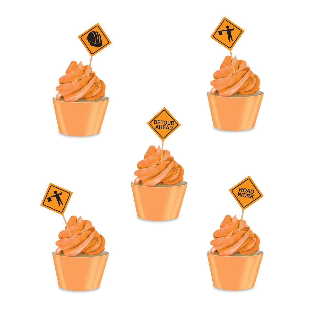 Bulk Construction Signs Picks (Case of 600) by Beistle