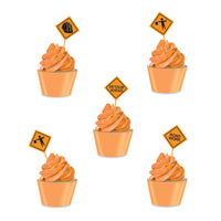 Bulk Construction Signs Picks (Case of 600) by Beistle