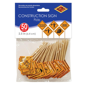Bulk Construction Signs Picks (Case of 600) by Beistle