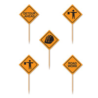 Beistle Construction Sign Picks (50/Pkg)