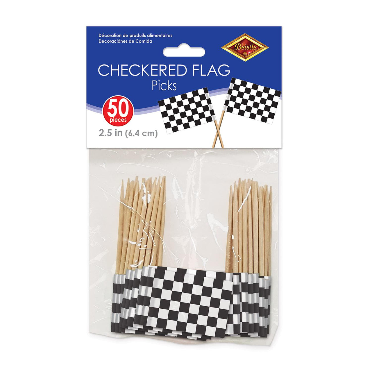 Bulk Racing Party Racing Flag Picks (Case of 600) by Beistle