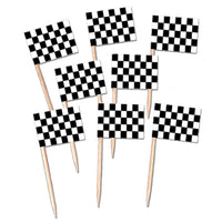 Beistle Checkered Flag Party Picks (50/Pkg)