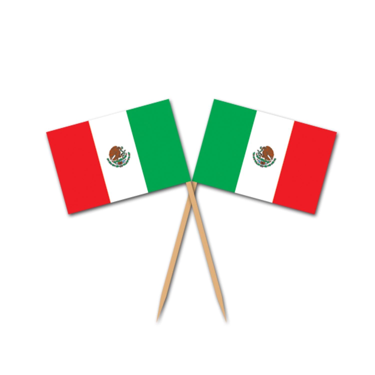 Beistle Fiesta Mexican Flag Picks (50/Pkg)
