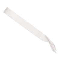 Beistle Satin Sash - white