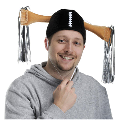 Beistle Plush Football Party Shaker Cap
