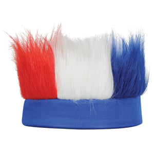 Beistle Hairy Headband - red - white - blue