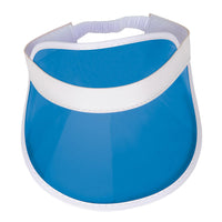 Bulk Clear Blue Plastic Dealer's Visor (Case of 12) by Beistle