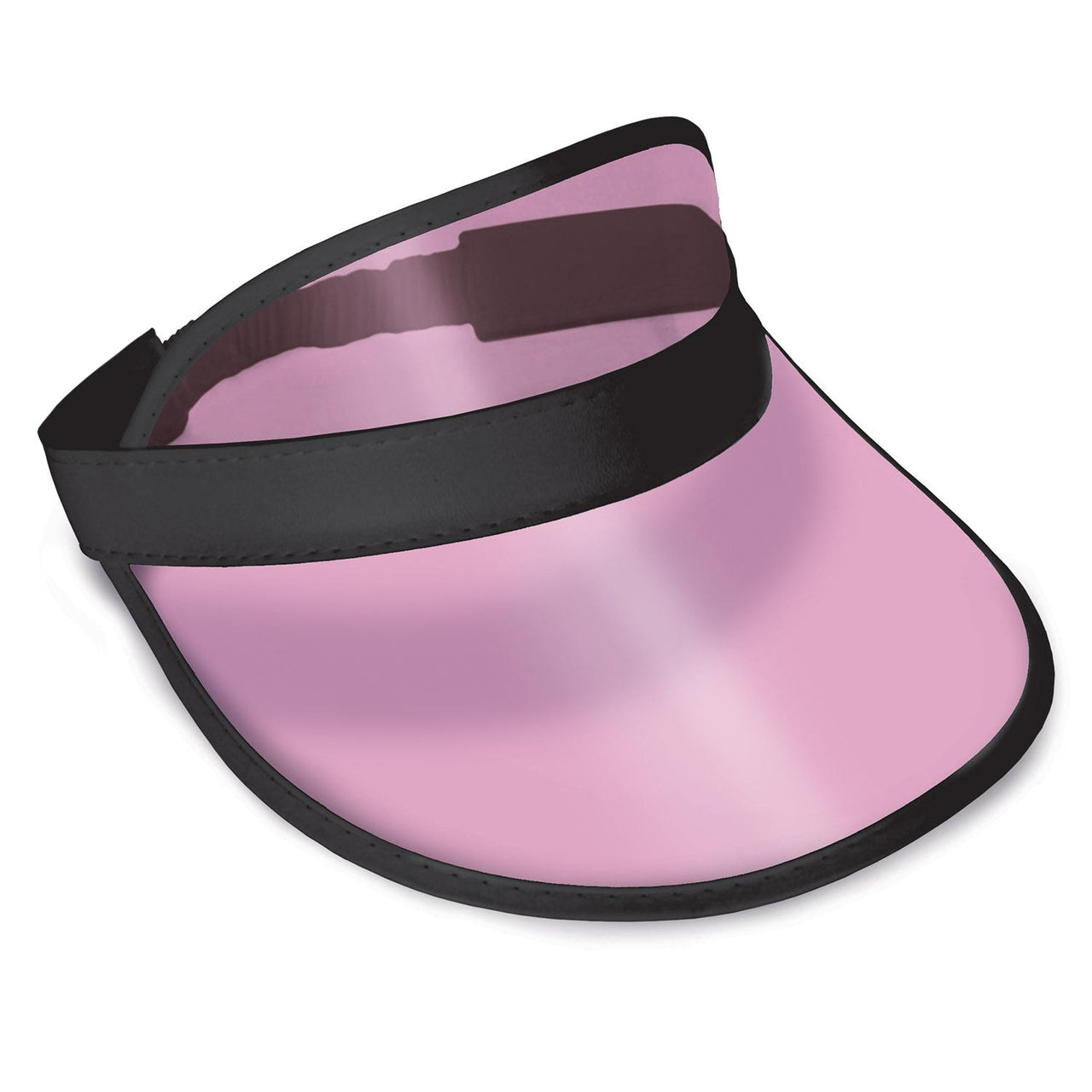 Beistle Clear Cerise Plastic Dealer's Visor