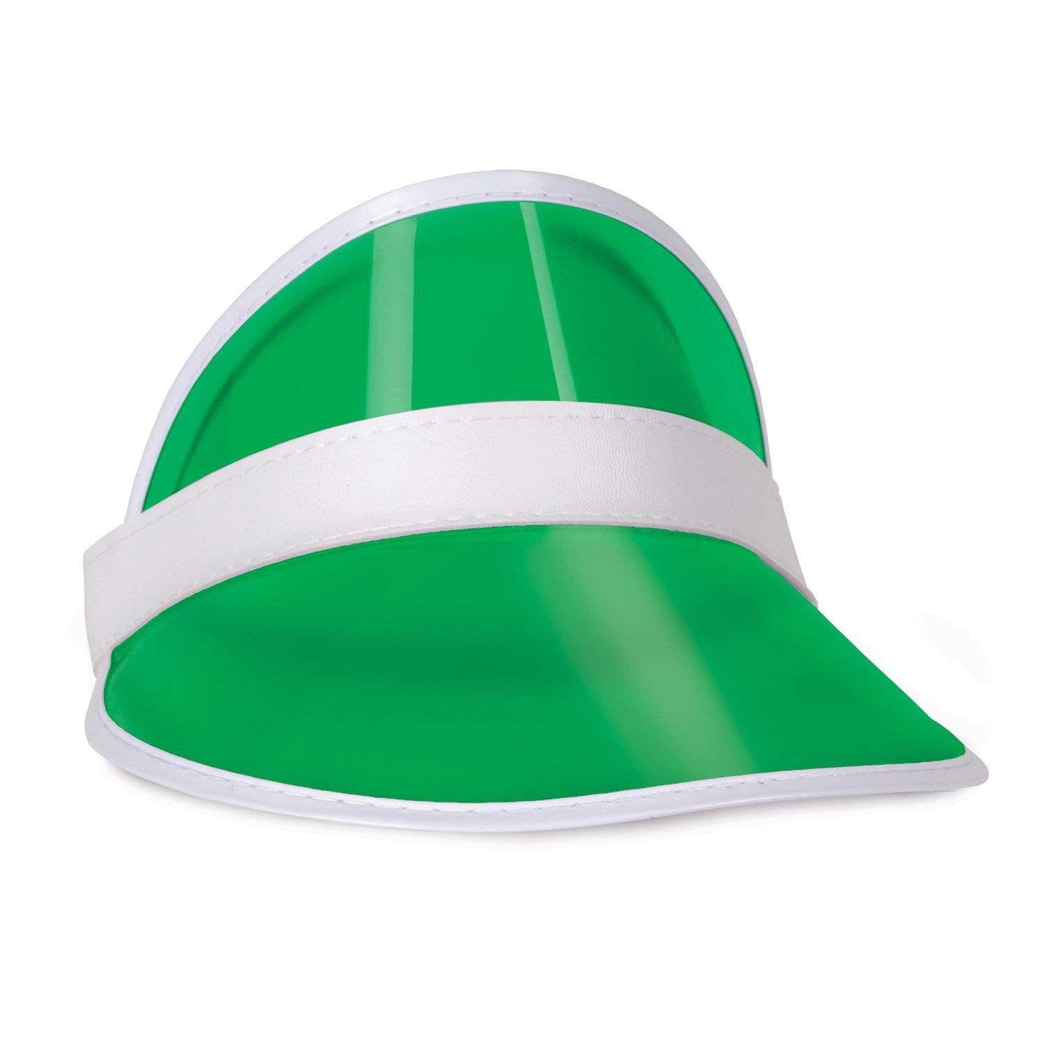 Beistle Clear Green Plastic Dealer's Visor - Main Image