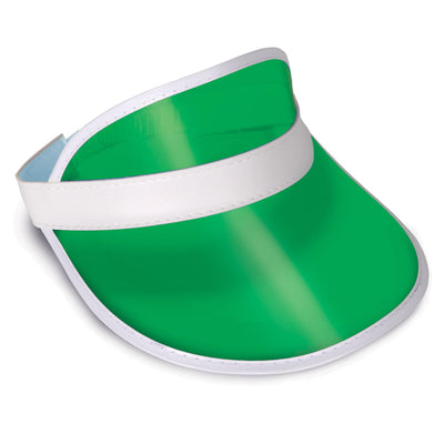 Beistle Clear Green Plastic Dealer's Visor