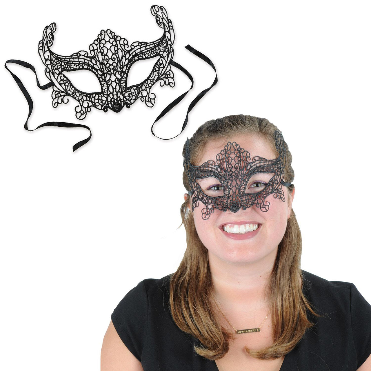 Beistle Mardi Gras Lace Mask