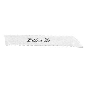 Beistle Bride To Be Lace Sash