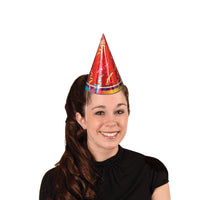 Bulk Prismatic Party Hats assorted colors (Case of 72) by Beistle