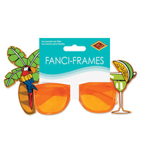 Bulk Luau Party Palm Tree & Parrot Fanci-Frames (Case of 6) by Beistle