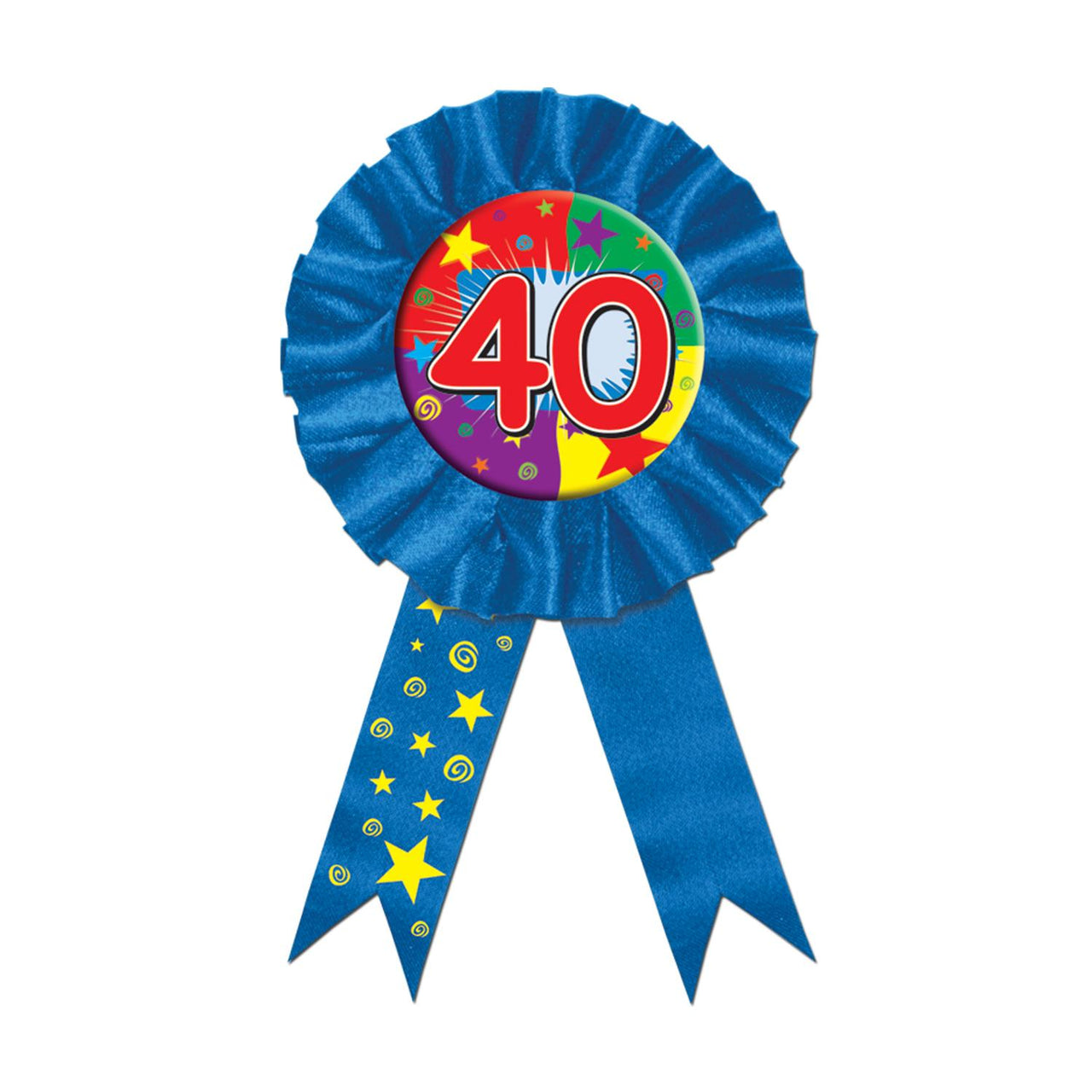 Beistle 40th Birthday Party Award Ribbon