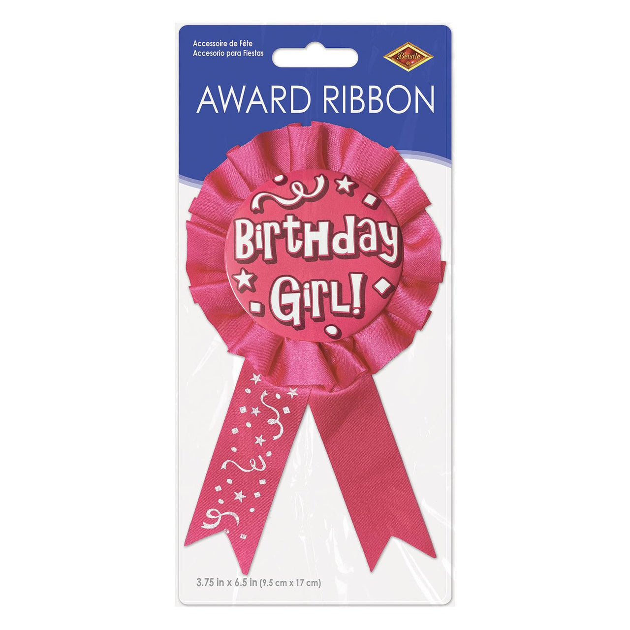 Bulk Birthday Girl Award Ribbon (Case of 6) by Beistle