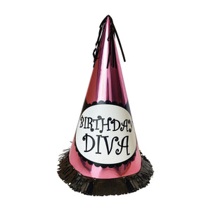 Beistle Fringed Foil Birthday Party Diva Party Hat