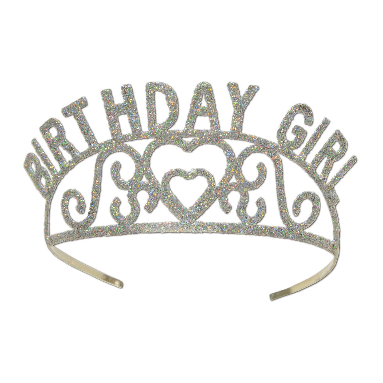 Beistle Glittered Metal Birthday Girl Tiara