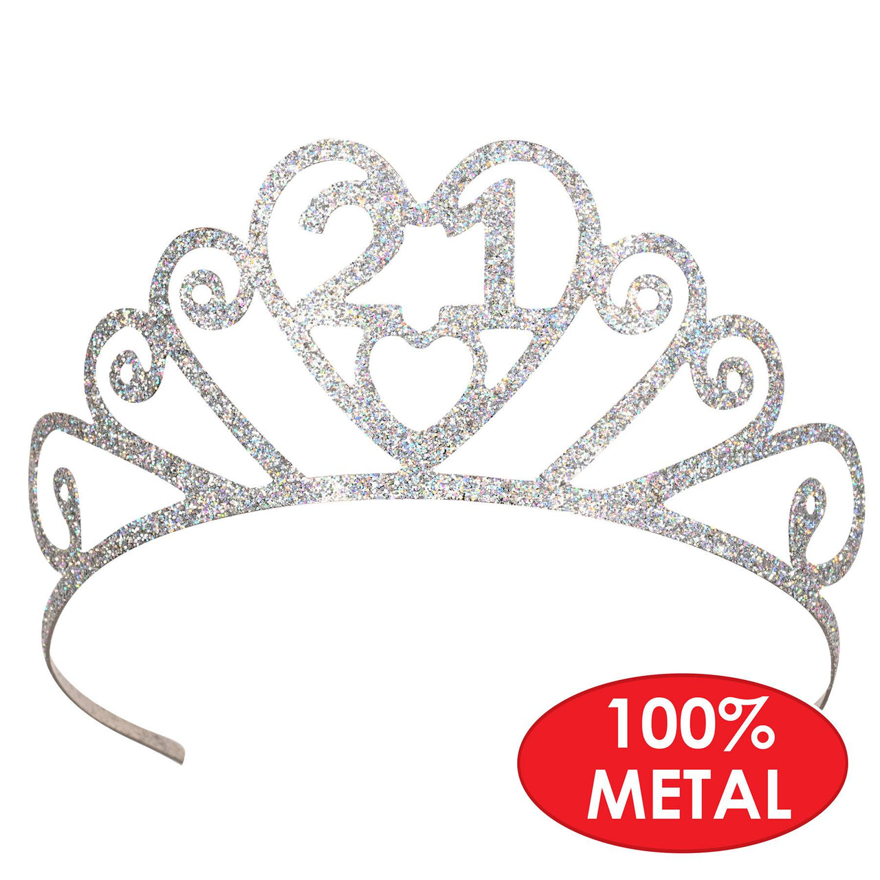 Glittered 21 Tiara