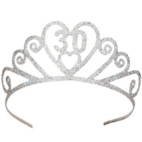 Beistle Glittered Metal 30th Birthday Party Tiara