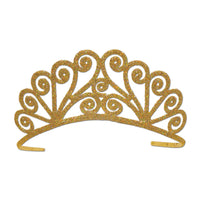 Beistle Glittered Metal Princess Tiara - Gold