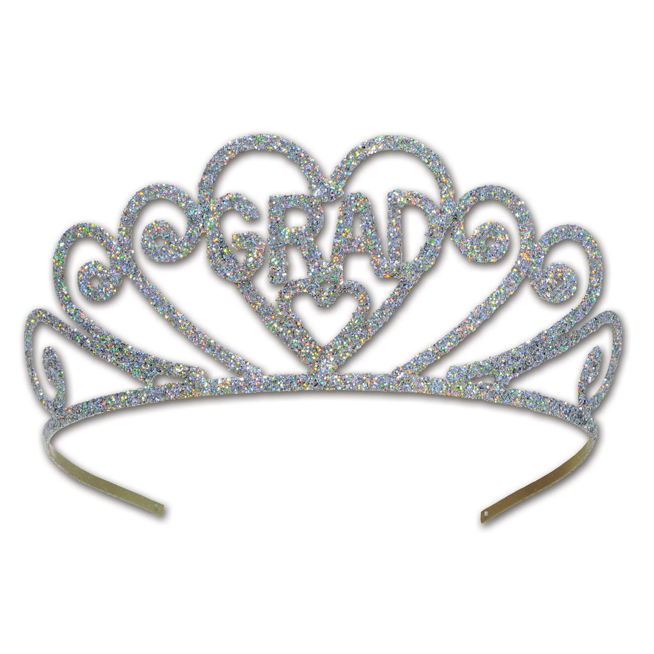 Beistle Glittered Metal Grad Graduation Party Tiara