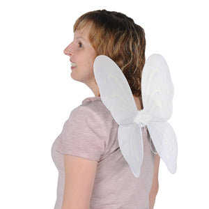 Bulk Nylon Fairy Wings White (Case of 12) by Beistle