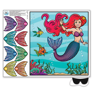 Beistle Pin The Tail On The Mermaid Party Game