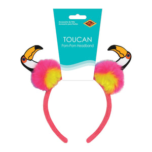 Toucan Pom-Pom Headband (Pack of 12)
