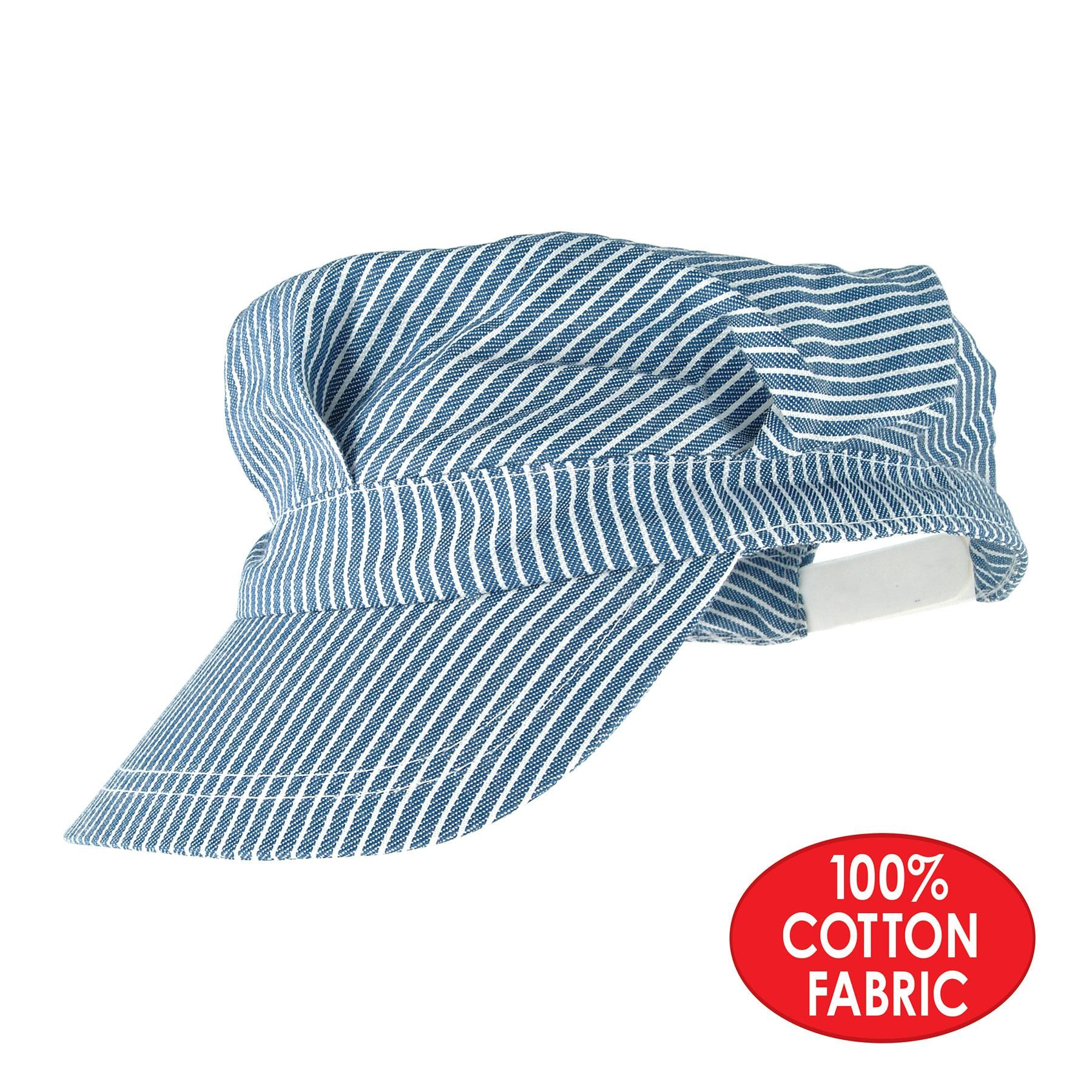 Beistle Train Engineer Hat blue adjustable - Main Image