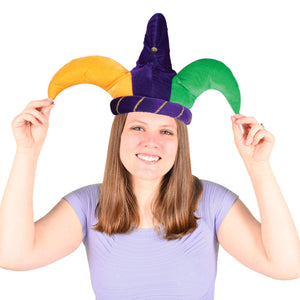 Mardi Gras Party Supplies - Plush Jester Hat
