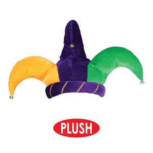 Mardi Gras Party Supplies - Plush Jester Hat