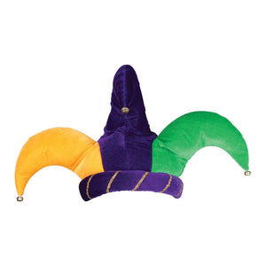 Beistle Mardi Gras Plush Jester Hat