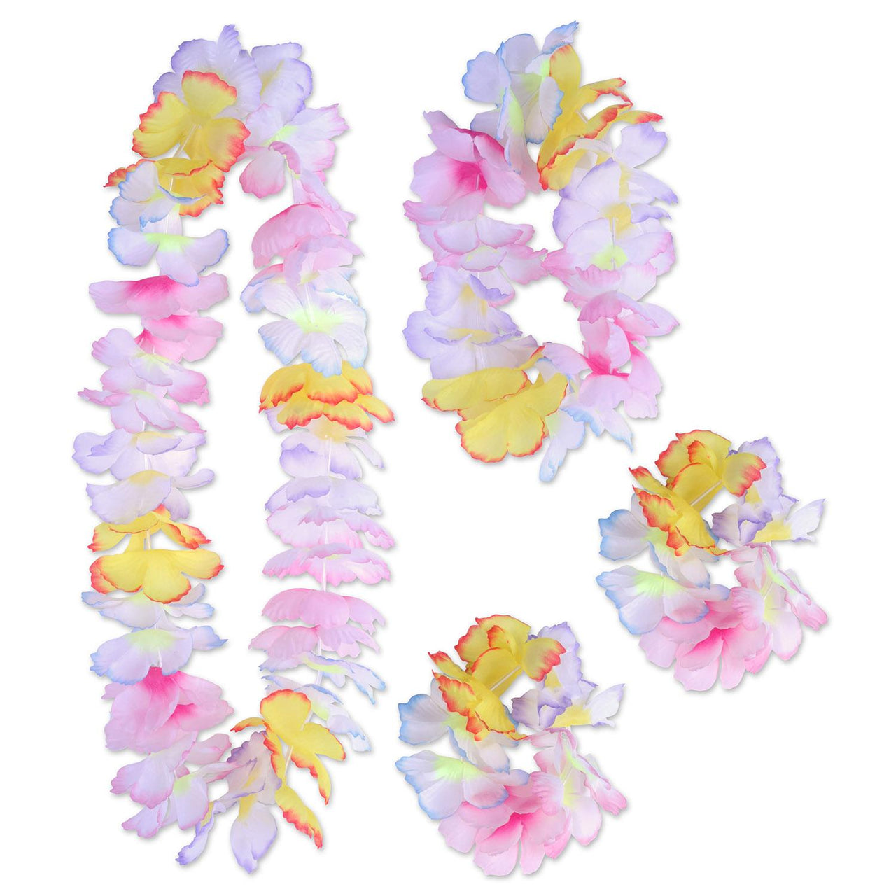 Beistle Luau Party Paradise Floral Lei Set (4/Pkg)