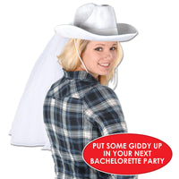 Bulk Western Party Western Bride Hat (Case of 6) by Beistle