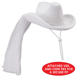 Bulk Western Party Western Bride Hat (Case of 6) by Beistle