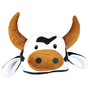 Beistle Plush Cow Head-Hat