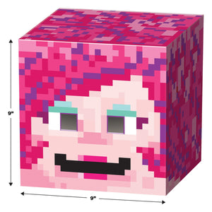 Gamer Girl 8-Bit Box Head, party supplies, decorations, The Beistle Company, 8-Bit, Bulk, Other Party Themes, 8-Bit Party Supplies 