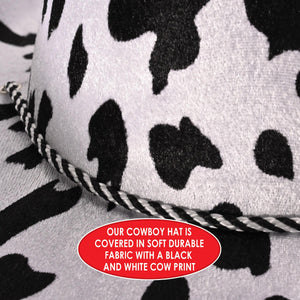Bulk Cow Print Cowboy Hat (Case of 6) by Beistle