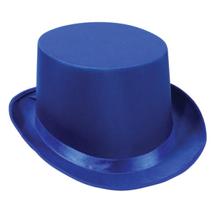 Beistle Satin Sleek Top Hat - blue