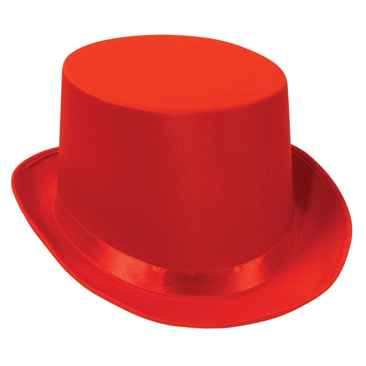 Beistle Satin Sleek Top Hat - red