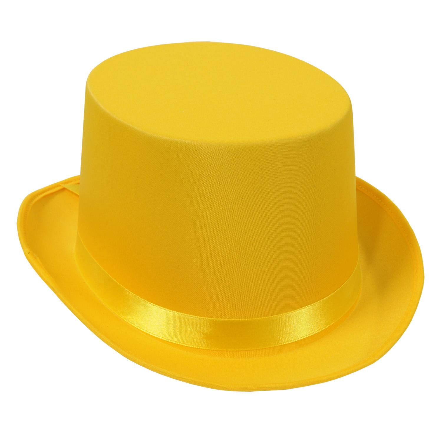 Beistle Satin Sleek Top Hat - yellow