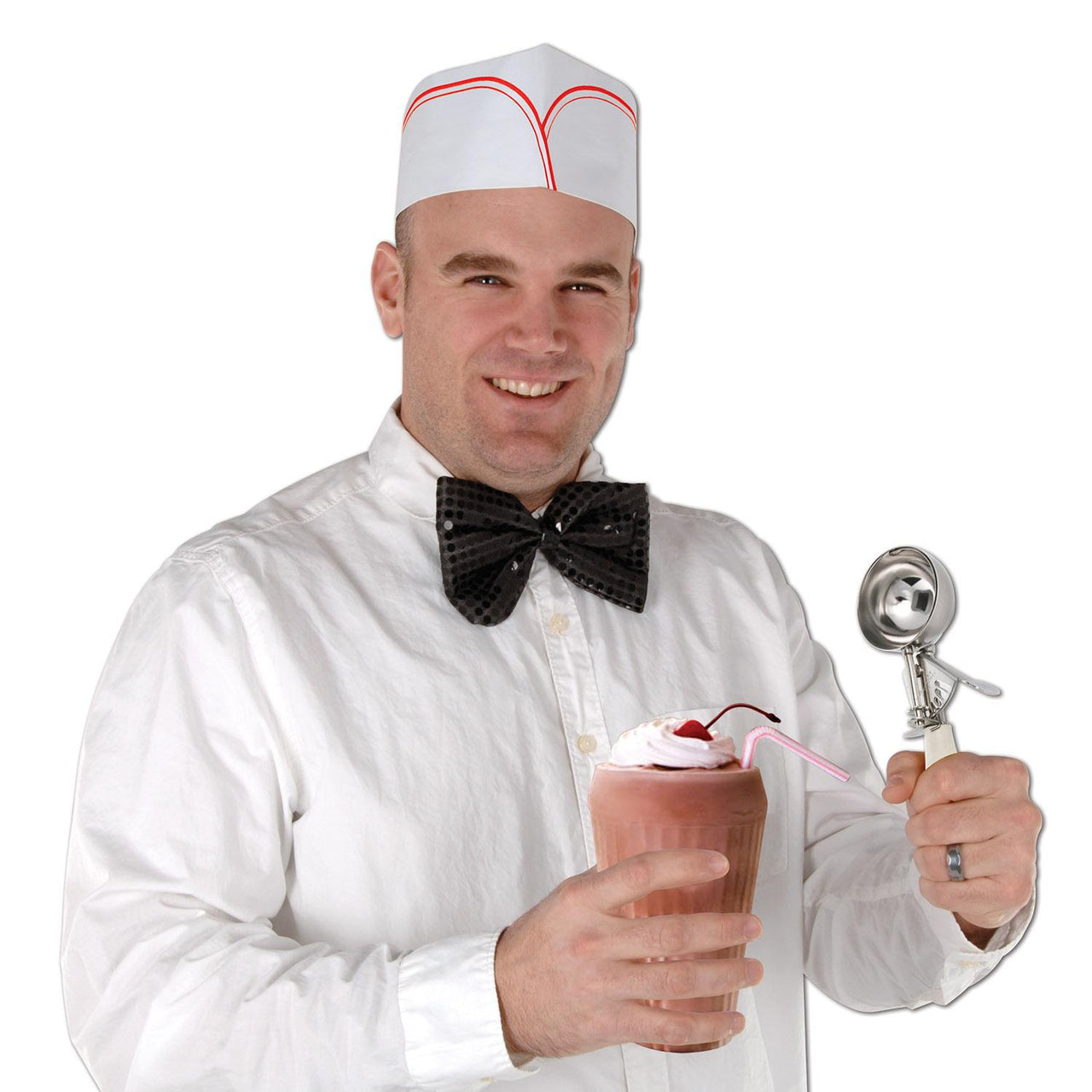 Bulk Soda Jerk Hats (Case of 48) by Beistle