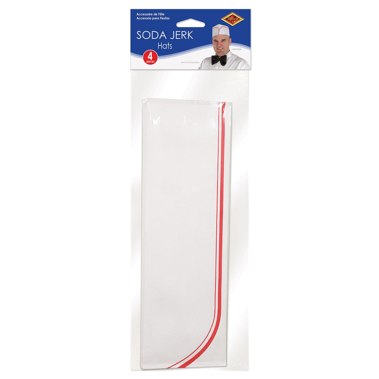 Bulk Soda Jerk Hats (Case of 48) by Beistle