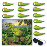 Beistle Pin The Tail On The Dinosaur Party Game