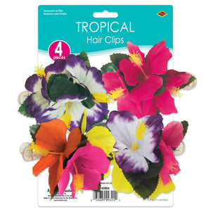 Bulk Tropical Hair Clips (Case of 24) by Beistle