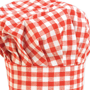 Bulk Gingham Fabric Chef's Hat (Case of 12) by Beistle